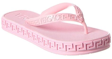 versace flip flops womens pink|Versace virtus espadrilles.